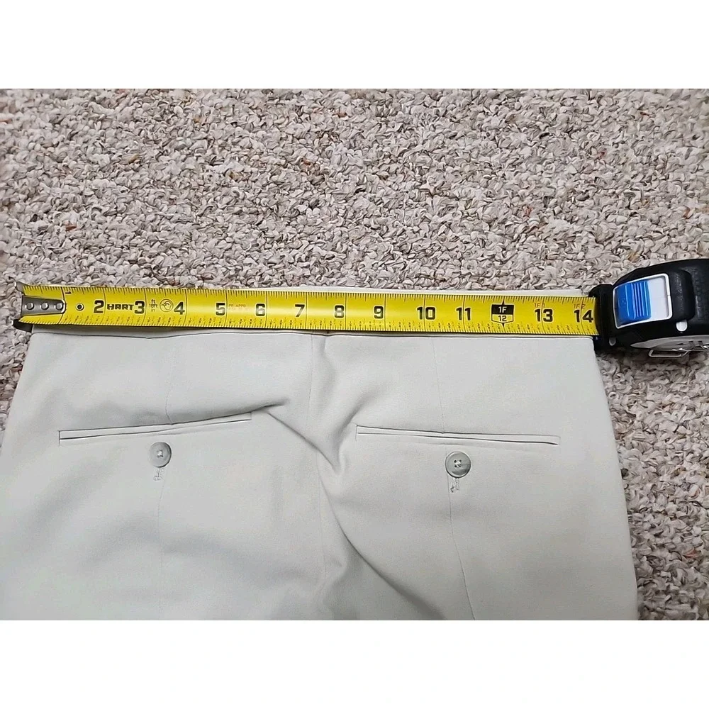 Vince Stitch Front /Back Seam Ponte Stretch Ankle Pant Size 0 Beige